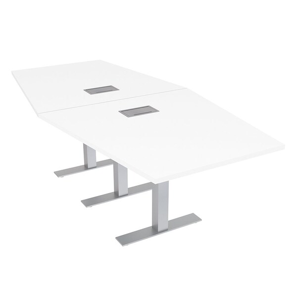 Skutchi Designs 45 in W, 96 in L, 29 in H, Engineered Wood Top, White HAR-HEX.IR-46x93-T-ELEC-XD09 - main